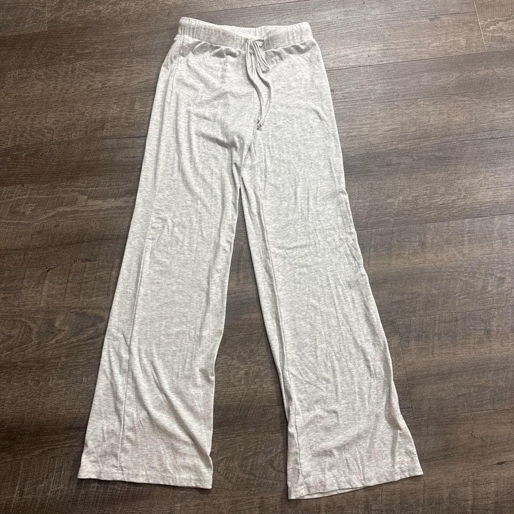 Light Gray Wide leg Sweatpants